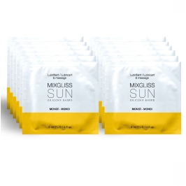 MIXGLISS - SILICONE BASED LUBRICANT AROMA MONOI 12 SINGLE DOSE 4ML