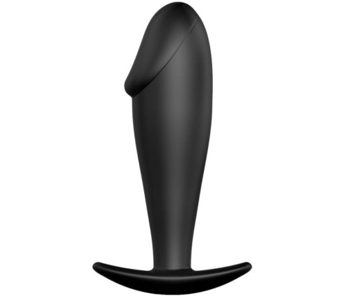 PRETTY LOVE - PLUG ANAL SILICONA FORMA PENE NEGRO