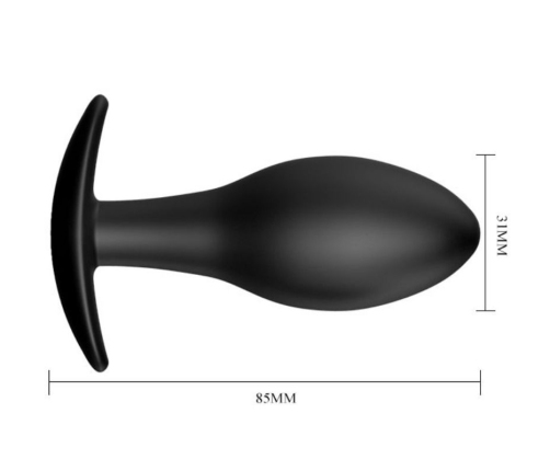 PRETTY LOVE - ANAL PLUG SILICONE ANCHOR 8.5 CM BLACK