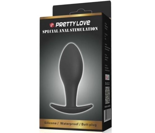 PRETTY LOVE - ANAL PLUG SILICONE ANCHOR 8.5 CM BLACK