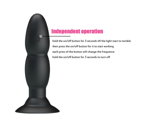 PRETTY LOVE - PLUG VIBRADOR Y ROTACIÓN POR CONTROL REMOTO