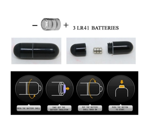 PRETTY LOVE - FLIRTATION DEDAL CON VIBRACIÓN STANFORD NEGRO