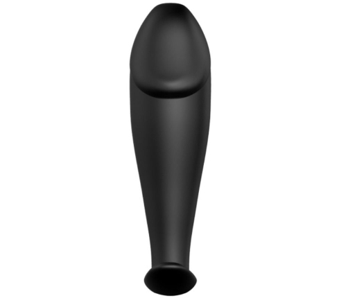 PRETTY LOVE - PLUG ANAL SILICONA FORMA PENE Y 12 MODOS VIBRACIÓN NEGRO