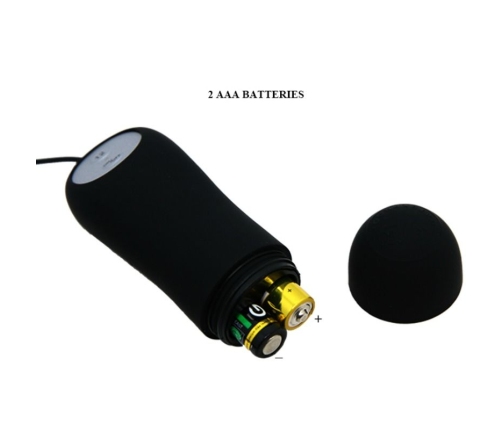 PRETTY LOVE - ANAL PLUG ANCHOR FORM SILICONE 12 VIBRATION MODES BLACK