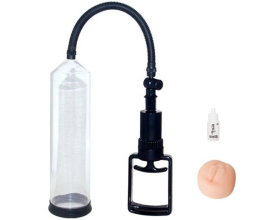 BAILE - BOMBA DE ERECCION TIRADOR Y BOQUILLA VAGINA 20 CM