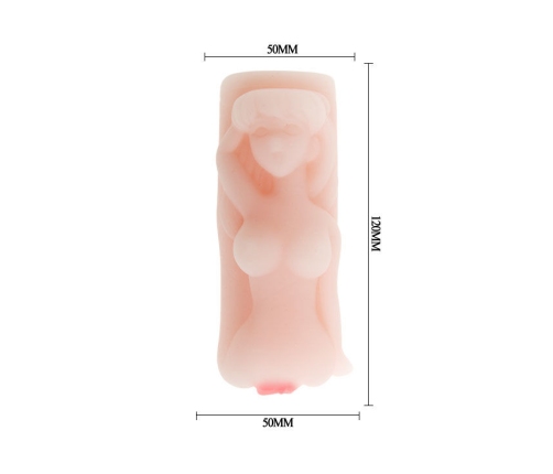 BAILE - MINI MASTURBADOR MASCULINO TORSO MUJER TEMPTATION PASSION