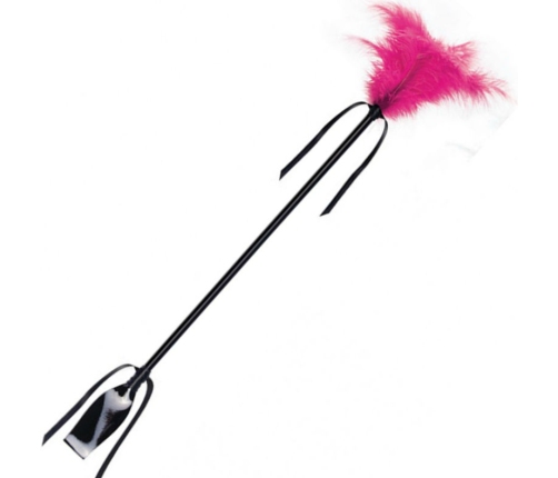 SECRETPLAY - FUSTA & PLUMA NEGRO Y FUCSIA