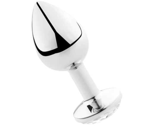 SECRETPLAY - PLUG ANAL TRANSPARENT ALUMINUM 8 CM