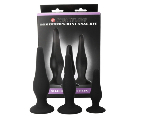 PRETTY LOVE - KIT INICIACION ANAL PLUGS SILICONA