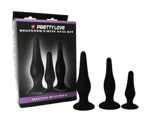 PRETTY LOVE - KIT INICIACION ANAL PLUGS SILICONA