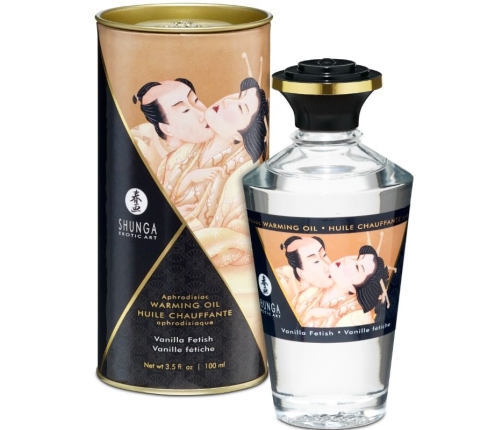 SHUNGA - FETISH VANILLA FLAVOR HEAT EFFECT MASSAGE OIL 100 ML