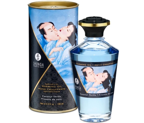 SHUNGA - COCONUT FLAVOR HEAT EFFECT MASSAGE OIL 100 ML