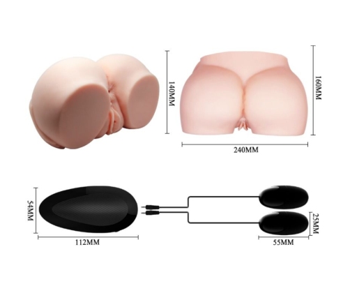 CRAZY BULL - REALISTIC VAGINA AND ANUS WITH VIBRATION