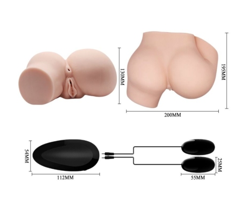 CRAZY BULL - BUTT WITH REALISTIC VAGINA AND ANUS AND VIBRATION