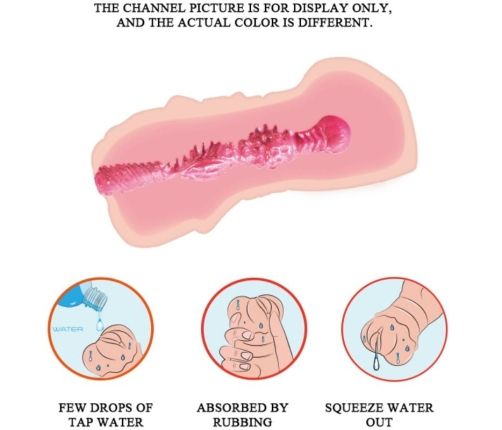 CRAZY BULL - WATER SKIN VAGINA MASTURBADOR WITH VIBRATING BULLETS