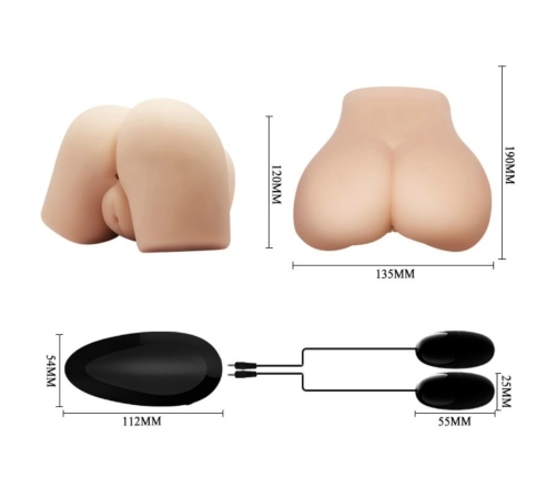 CRAZY BULL - VAGINA Y ANO REALÍSTICOS CON VIBRACIÓN POSICIÓN 4