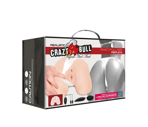 CRAZY BULL - VAGINA Y ANO REALÍSTICOS CON VIBRACIÓN POSICIÓN 5