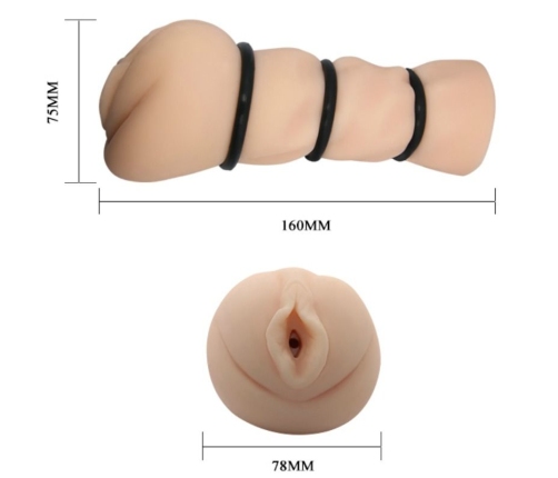 CRAZY BULL - VAGINA MASTURBATOR WITH RINGS