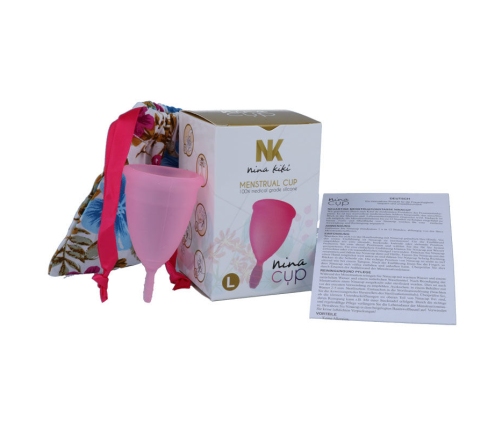 NINA KIKÍ - MENSTRUAL CUP PINK - SIZE L