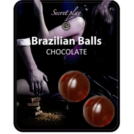 SECRETPLAY - 2 BRAZILIAN BALLS CHOCOLAT SECRETPLAY - 2 BRAZILIAN BALLS CHOCOLAT