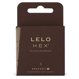 LELO HEX CONDOMS RESPECT XL 3 PACK