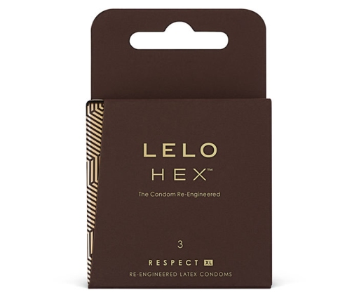 LELO HEX CONDOMS RESPECT XL 3 PACK