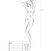 PASSION - WOMAN BS020 WHITE BODYSTOCKING ONE SIZE