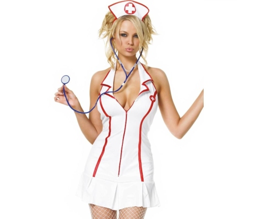 LEG AVENUE - COSTUMES - HEAD NURSE DRESS 3 PIECES SET SIZE S/M