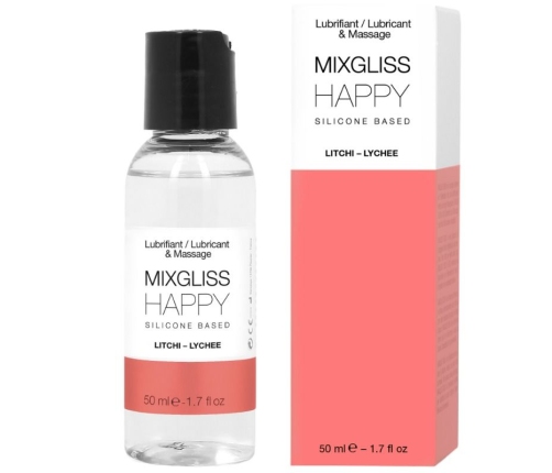 MIXGLISS - HAPPY LITCHI SILICONE LUBRICANT 50 ML