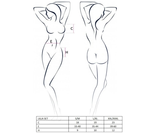 PASSION - WOMAN ULLA SET SIZE S/M