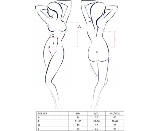 PASSION - WOMAN ZOE SET SIZE L/XL