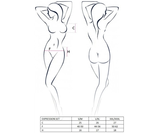 PASSION - WOMAN EXPRESSION SET SIZE L/XL FETISH