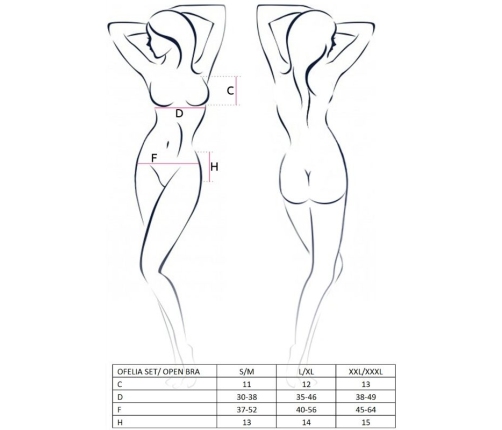 PASSION - WOMAN OFELIA SET TALLA S/M