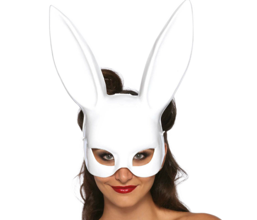 LEG AVENUE - MASQUERADE RABBIT MASK WHITE