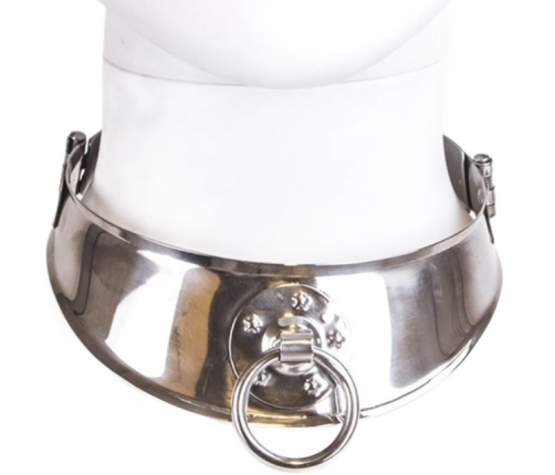 METAL HARD - RESTRAINT COLLAR WITH RING