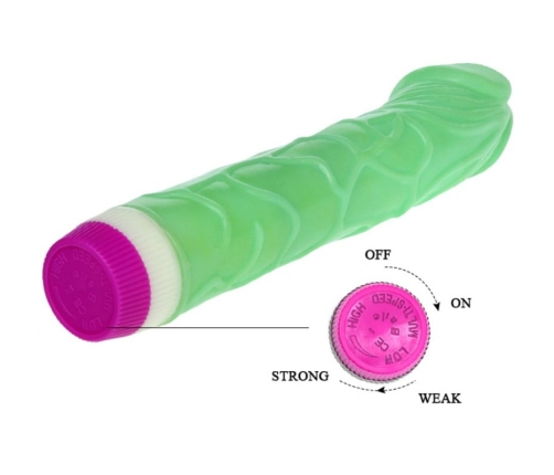 BAILE - WAVES OF PLEASURE VIBRATOR 23 CM GREEN
