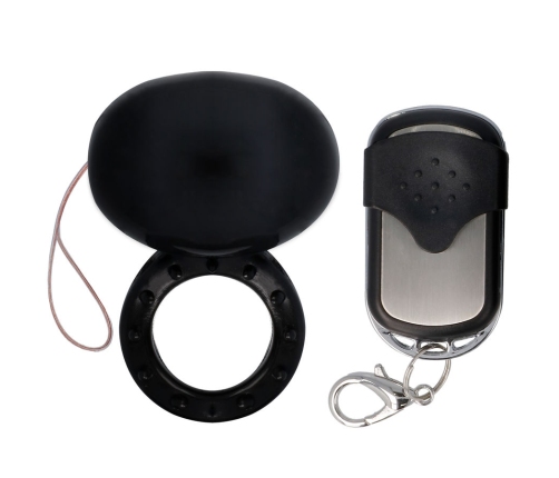 SPIRIT - VIBRATING REMOTE CONTROL COCK RING BLACK