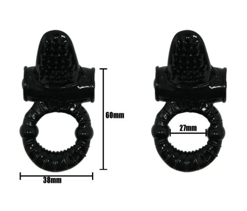 BAILE - SWEET RING VIBRATING RING WITH TEXTURED RABBIT