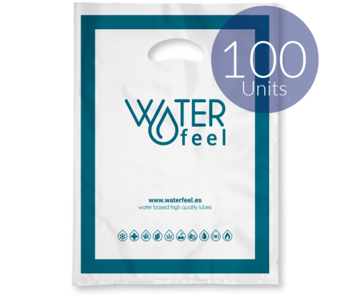 WATERFEEL - 100 LARGE PLASTIC BAGS 40 X 50 CM