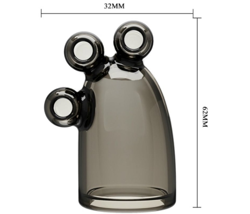 BAILE - FUNDA VIBRADORA VIBRATING CRYSTAL CAP II