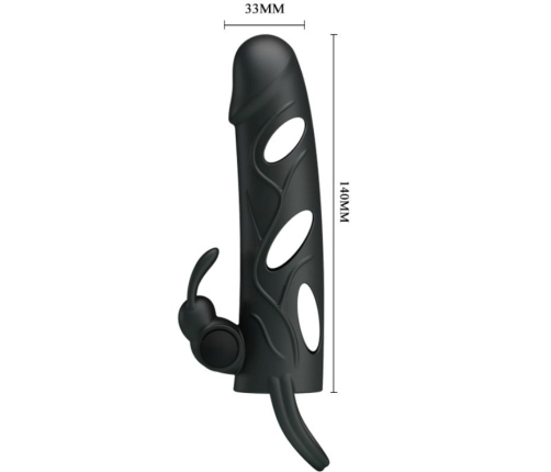 PRETTY LOVE - FUNDA SILICONA CON VIBRACIÓN 14 CM 2.0