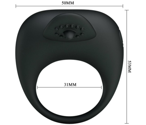 PRETTY LOVE - VIBRATING RING WITH TONGUE