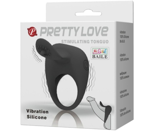PRETTY LOVE - VIBRATING RING WITH TONGUE