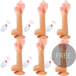 GET REAL - DELUXE THICK DOUBLE-DENSITY TPE DILDO CLEAR 25 CM