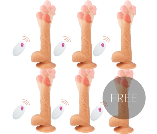 GET REAL - DELUXE THICK DOUBLE-DENSITY TPE DILDO CLEAR 25 CM