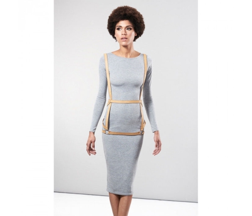 BIJOUX - INDISCRETS MAZE ARNÉS FORMA DE VESTIDO MARRON