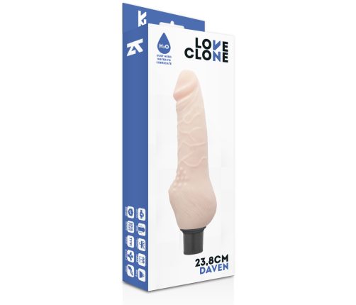 LOVECLONE - DAVEN SELF LUBRICATION REALISTIC 23.8 CM -O- 3.8 CM