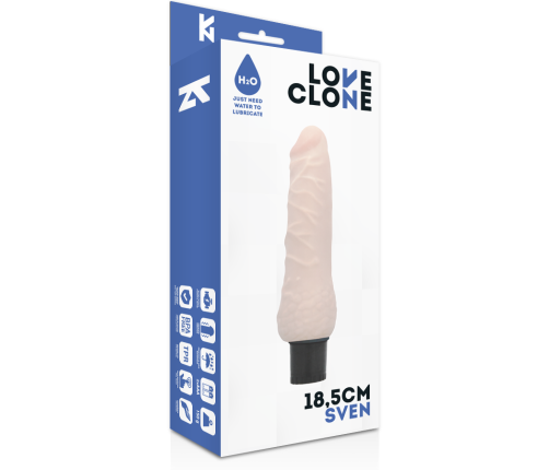 LOVECLONE - SVEN SELF LUBRICATION VIBRATOR 18.5 CM -O- 3.3 CM