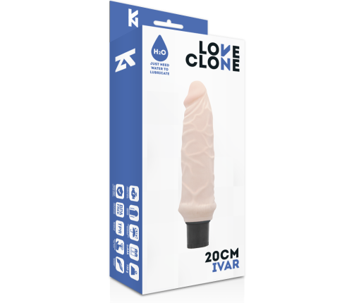 LOVECLONE - IVAR SELF LUBRICATION VIBRATOR 20 CM -O- 3.7 CM