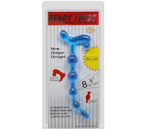BAILE - BENDY TWIST BLUE ANAL BALLS